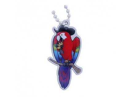 Parrot - pirate - travel tag