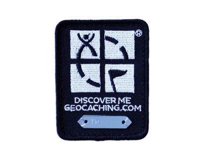 Geocaching Trackable Patch Black
