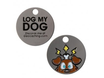 Log my dog tag, geocaching.