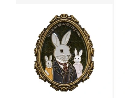 rabbits geocoin front