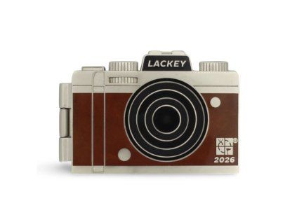 Lackey geocoin 2026 front product image