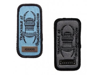 Trackovateľný štítok na suchý zips, geocaching velcro