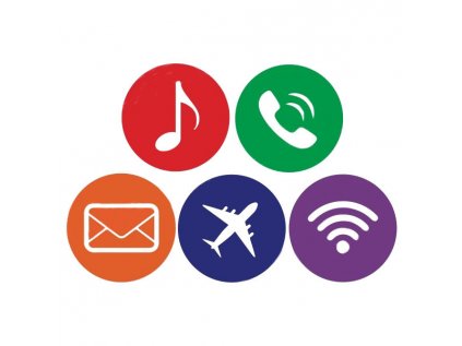 NFC Tag Stickers - orange + multicolor5x NFC nálepky- farebné.