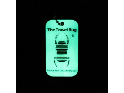 Geocaching QR Travel Bug®- glow in the dark