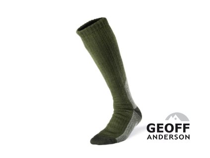 Ponožky Geoff Anderson WizWool Heavy Weight zelené