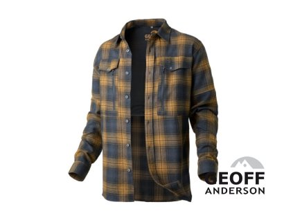 Košile s dlouhým rukávem Ezmar All Year žluto-šedá (Variant Velikost: S)