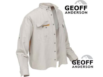 Košile Polybrush 2 Geoff Anderson dlouhý rukáv - písková (Variant Velikost: XL)