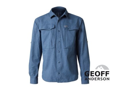 Košile Zulo II Geoff Anderson dlouhý rukáv - modrá (Variant Velikost: S)