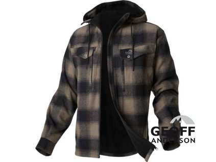 Zateplené bunda Geoff Anderson Ezmar2+ s kapucí dlouhý rukáv zelená (Velikost XXXL)