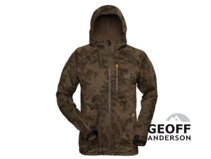 Geoff Anderson bunda z mikro fleece HOODY 3 Leaf (Velikost XXXL)