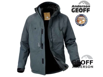 Bunda Geoff Anderson Barbarus Asim tmavě šedá (Velikost M)