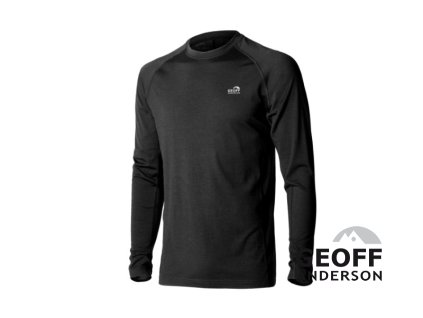 Geoff Anderson WizWool 165 soft thermo triko s dlouhý rukáv černé (Velikost XXXXL)