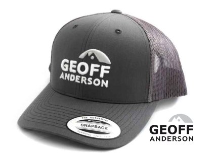 Kšiltovka Geoff Anderson SnapBack síťová s logem šedá
