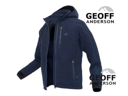 Bunda s kapucí TEDDY Geoff Anderson - Modrý
