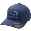 Kšiltovka Geoff Anderson Flexfit NU modrá 3D bílé logo (Velikost L/XL)