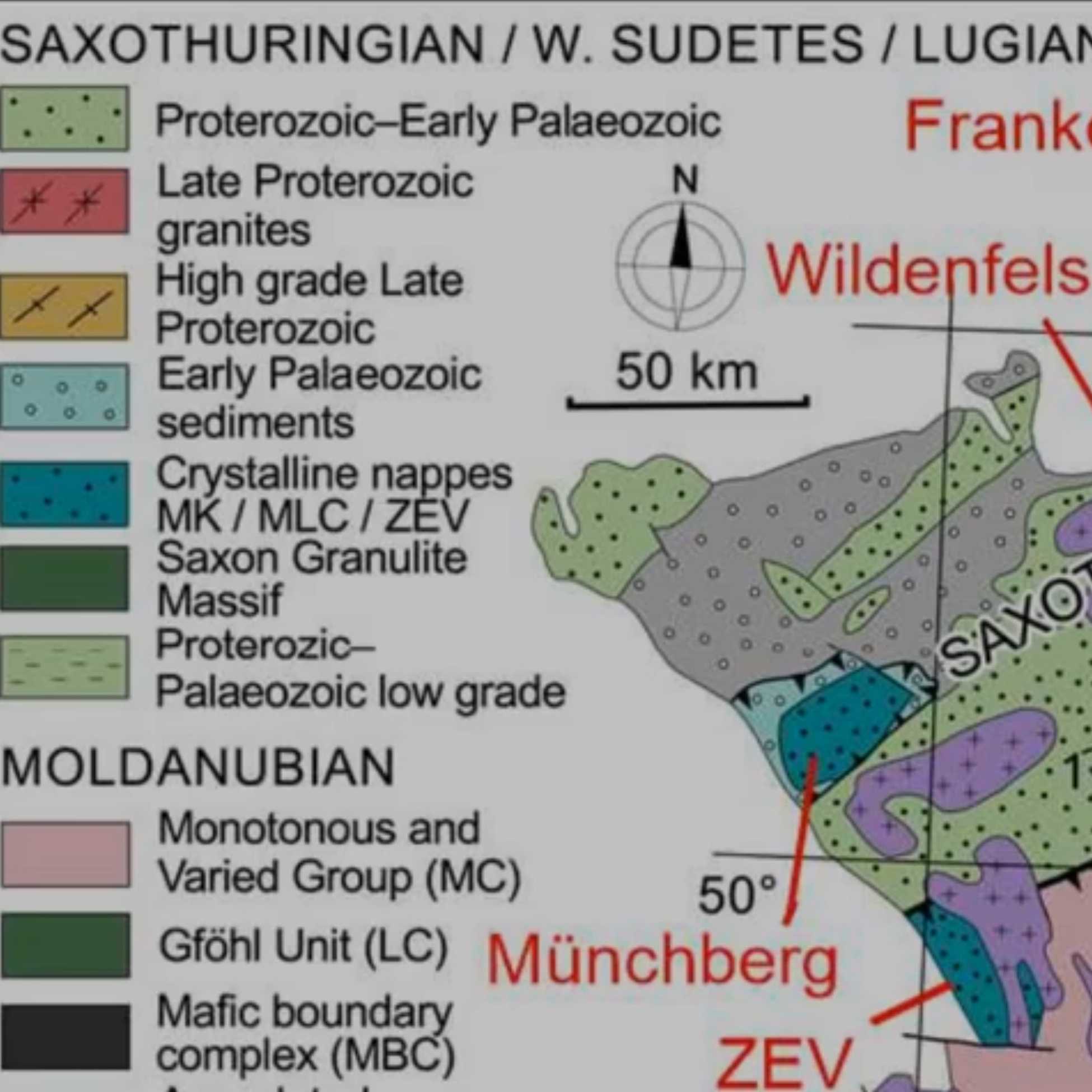 Geologie - Saxothuringikum (Sasko-Durynská oblast)