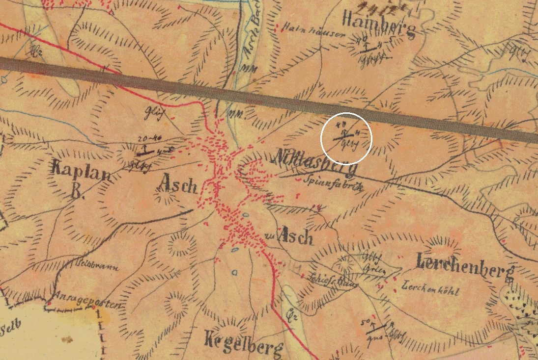 loma-nad-niklaberg-pred-1918-vyznaceno-misto-mereni