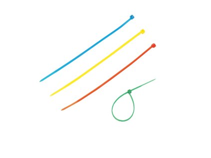 toptrade pasek plastovy barevny stahovaci se zamkem 100 ks 100 x 2 5mm