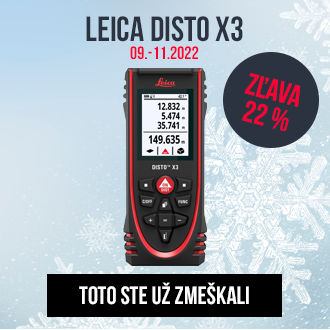 Diaľkomer Leica DISTO x3 zľava