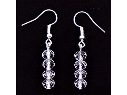 GeoZdravi kristalove nausnice fasetovane