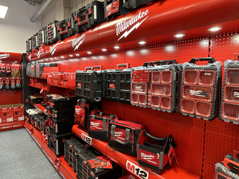 Milwaukee PACKOUT v showroomu Gepex