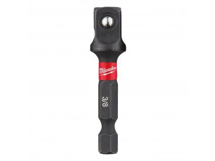 Milwaukee 4932478054 Adaptér Shockwave HEX  z 1/4" hex na 3/8" čtyřhran