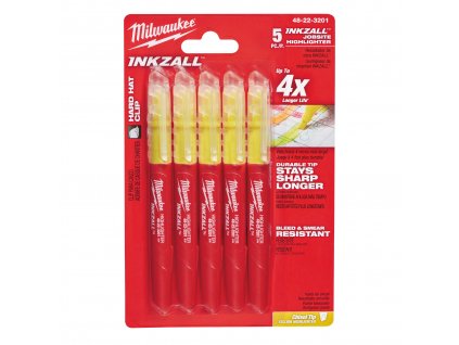 INKZALL zvýrazňovače žluté 5ks