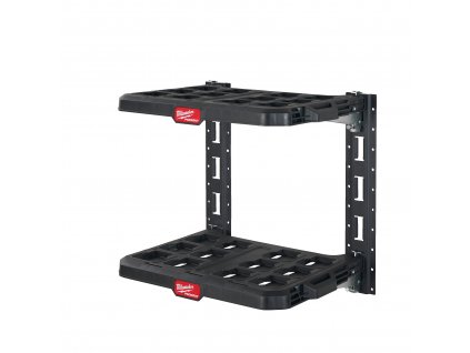 Milwaukee souprava regálového systému PACKOUT (E-Track + 2 police s půdorysnou koncepcí PACKOUT)