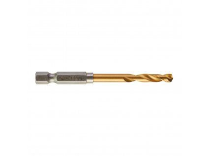 Milwaukee 48894711 Vrták do kovu RED HEX HSS-G TiN Ø  4,8mm