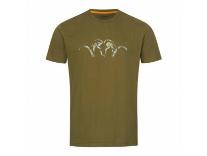 Tričko Blaser Argali olivové, logo HunTec camo