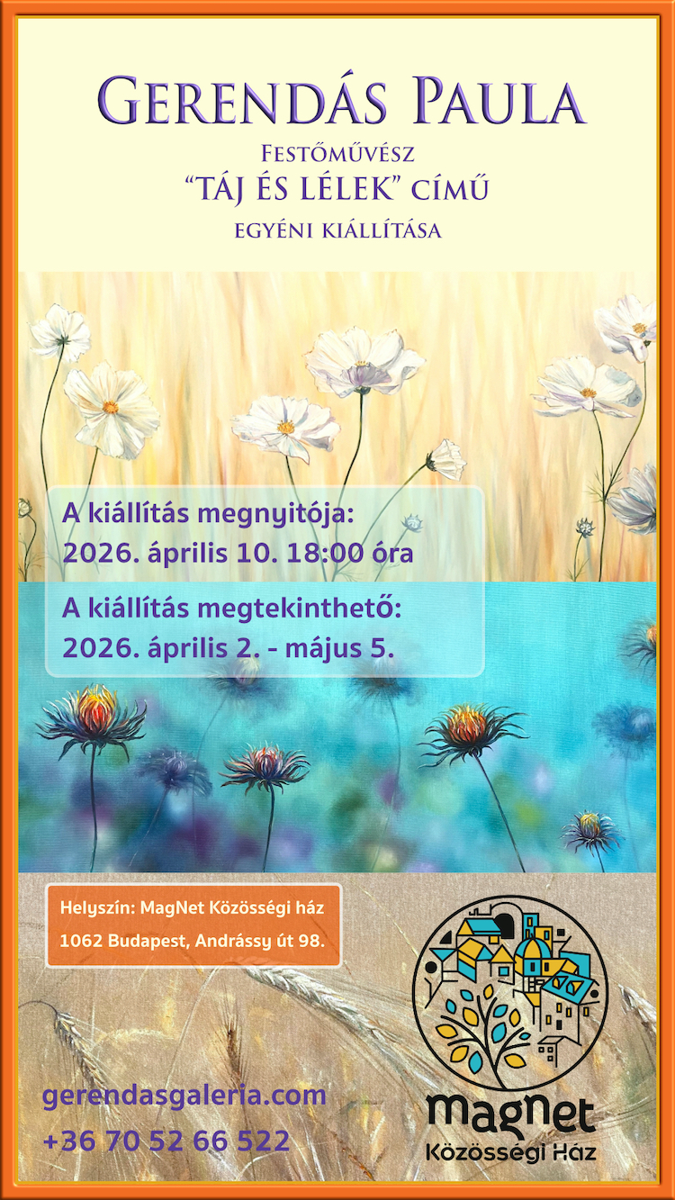 Meghívó egyéni kiállításom megnyitójára - 2026. április 10.