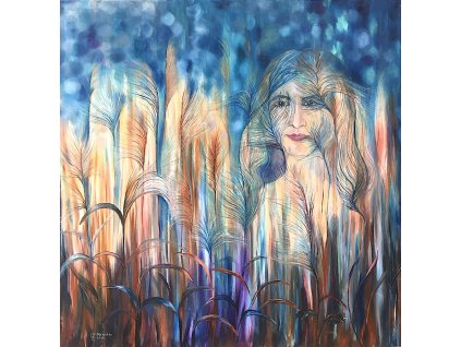 Rejtélyes nádas 70x70 cm k