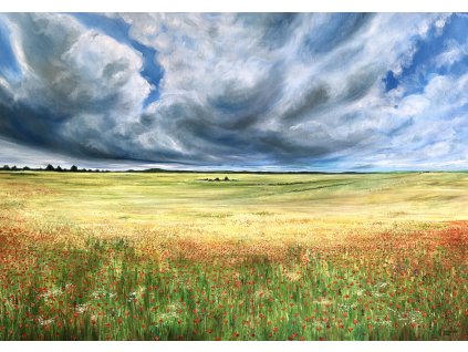 Pipacsos idill 70x100 cm k