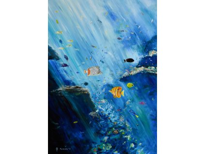 The big blue 70x50 cm k