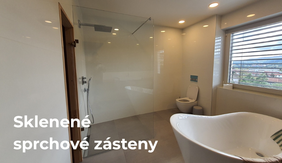 Sklenená sprchová zástena na mieru