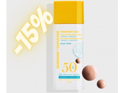 Germaine de Capuccini TIMEXPERT SUN OCHRANNÁ EMULZE PROTI STÁRNUTÍ SPF50  TÓNOVANÁ 50 ML