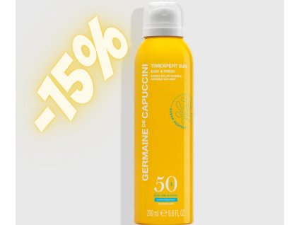 Germaine de Capuccini TIMEXPERT SUN EASY & FRESH INVISIBLE SUN MIST SPF50 200 ml solární mlha  #GIFT#GUMIČKA DO VLASŮ