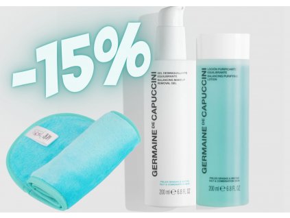 Germaine de Capuccini Options vyrovnávací sada pro smíšenou a mastnou pleť + dárek  #GIFT#magický ručníček na odličování