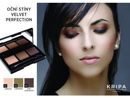 KRIPA Venezia Oční stíny Velvet perfection  Oční stíny BIO