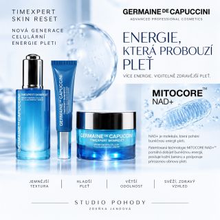💙 VAŠE PLEŤ POTŘEBUJE VÍC NEŽ JEN HYDRATACI. POTŘEBUJE ENERGII! S přibývajícím věkem klesá hladina NAD+ – molekuly...