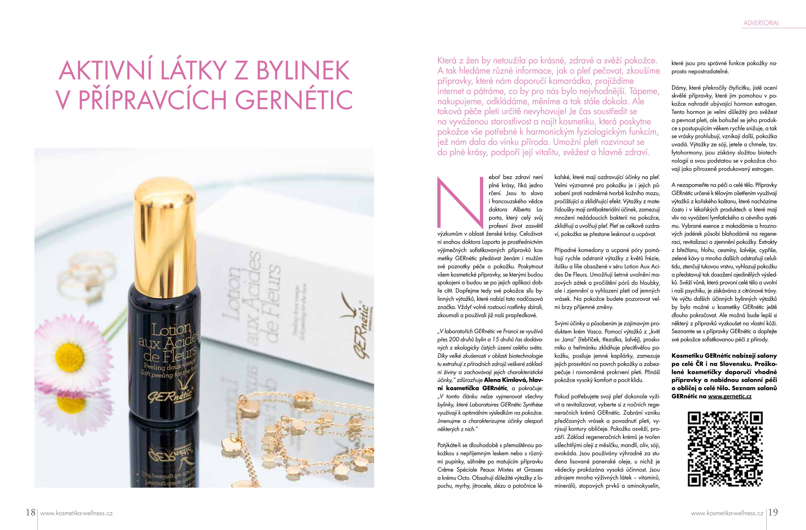 Aktivní látky z bylinek v přípravcích GERnétic