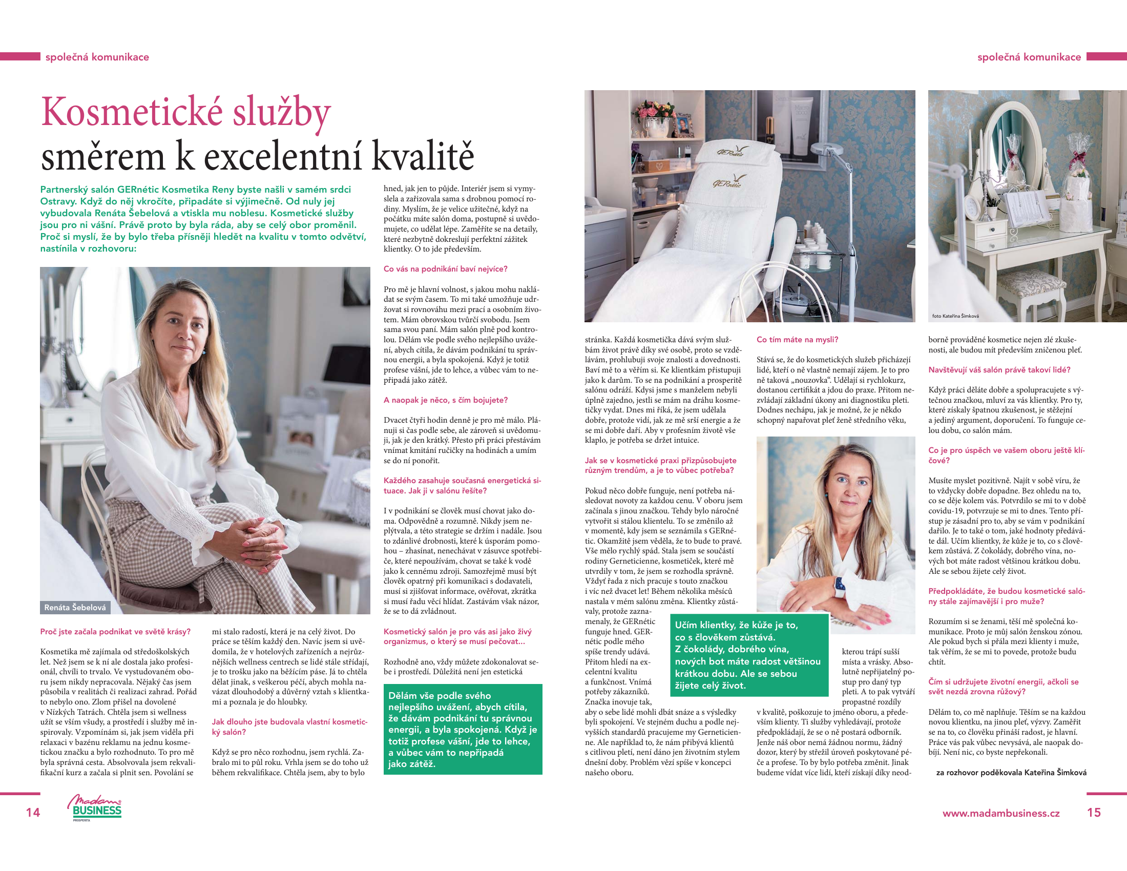 Kosmetické služby směrem k excelentní kvalitě