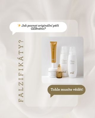 ✨ Důležité upozornění pro naši komunitu Zaznamenali jsme výskyt falzifikátů kosmetiky GERnétic, především v online...