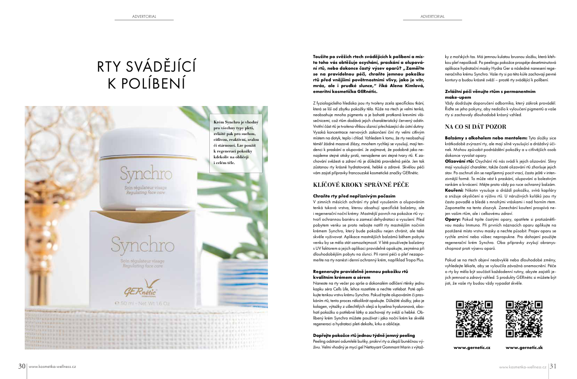 Rty svádějící k políbení