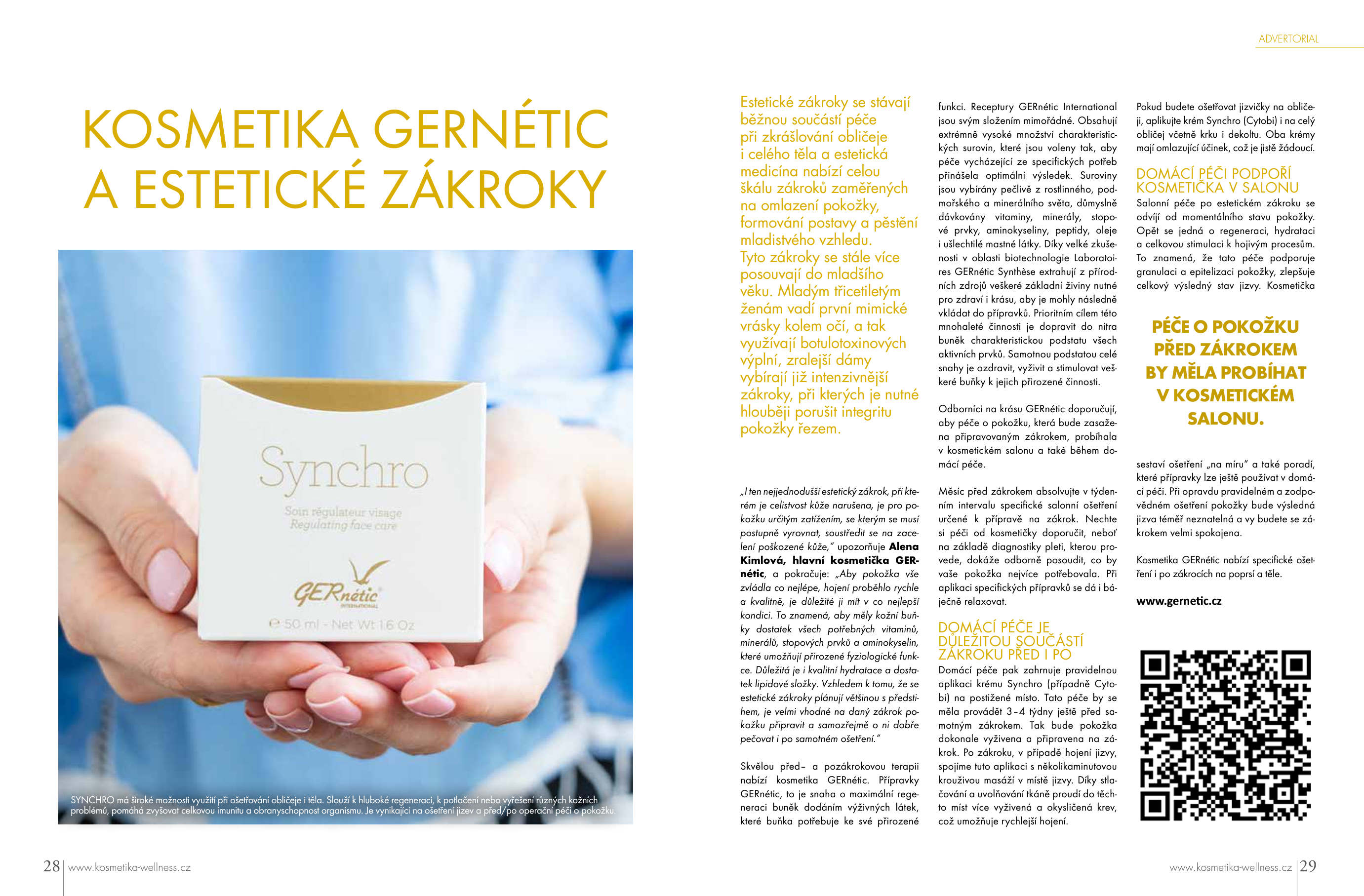 Kosmetika GERnétic a estetické zákroky