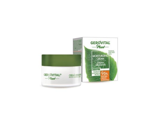 gerovital plant moisturizing cream box and jar