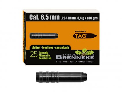Strely Brenneke 6,5mm TAG 8,4g, 25ks