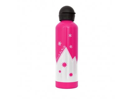 WATER BOTTLE MONTAGNE KID 0,6L - PINK/GREY - Detská fľaša na vodu