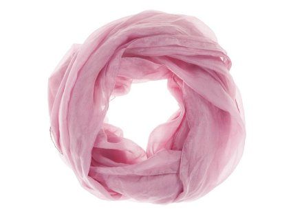 Hedvábný šátek loop-scarf Kiana rose