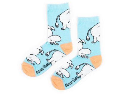 Ponožky Moomin 36-42 light blue modré
